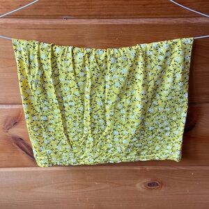 Pretty Little Thing Yellow Floral Skirt